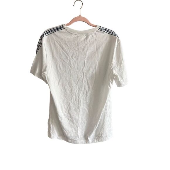 NWT Lacoste Mens White Regular Fit Logo Stripe Short Sleeve T-Shirt Size Medium - Picture 7 of 13